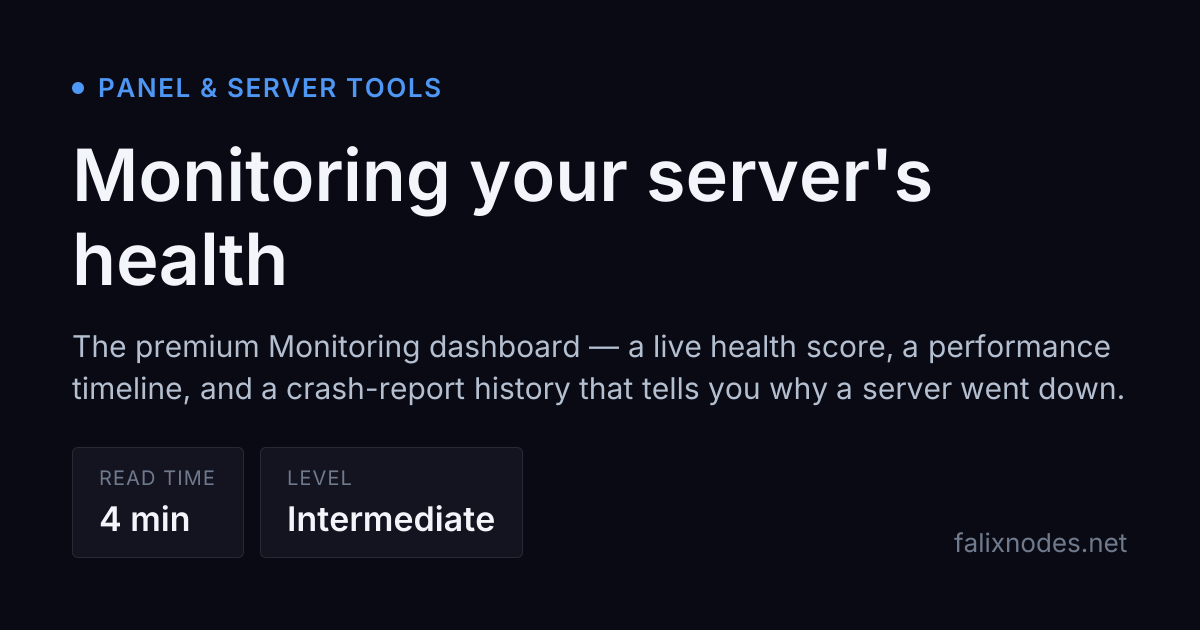 Monitoring your server's health — Falix Guides | Falix